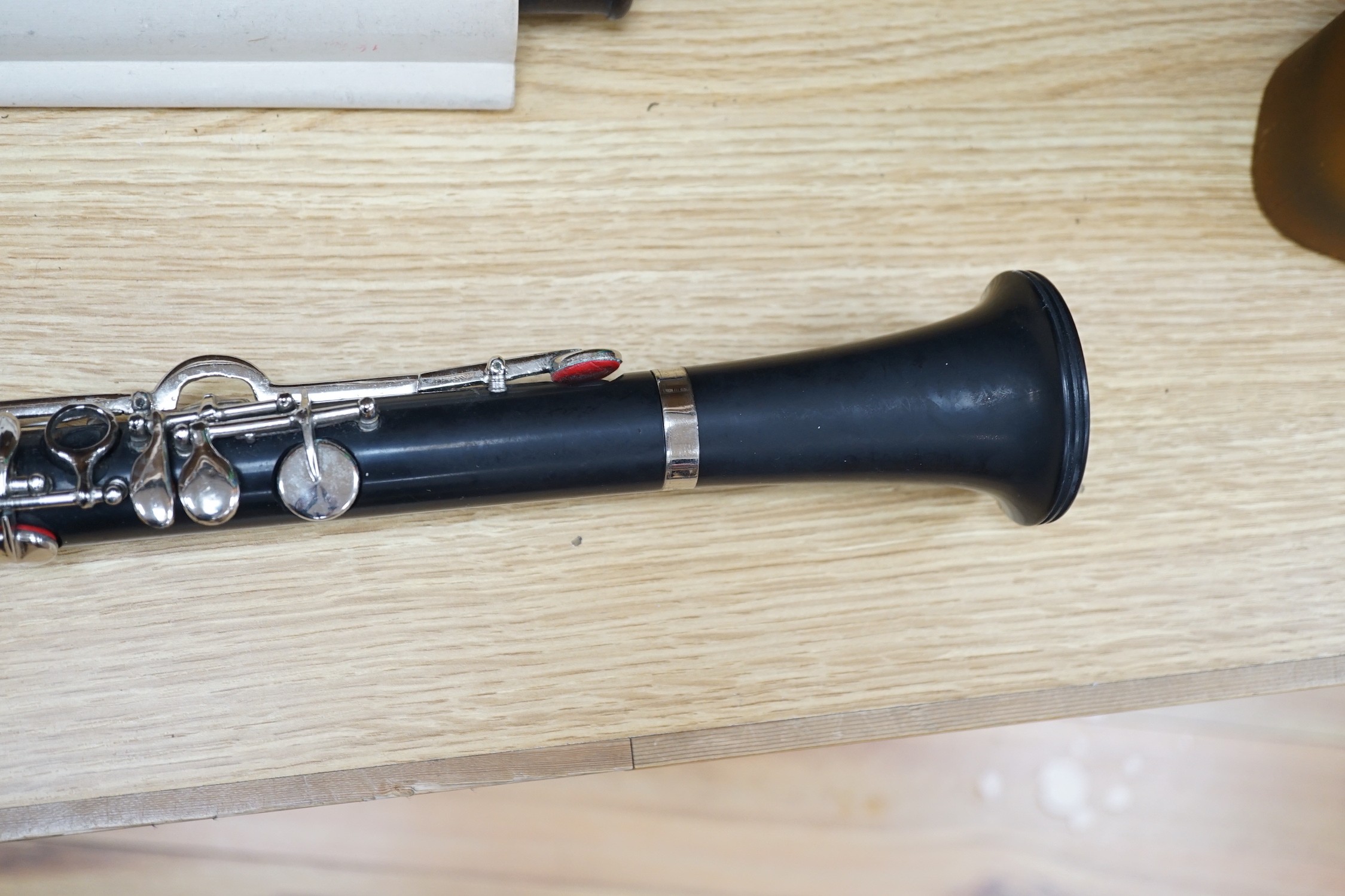 An ebonised clarinet, 65cms long